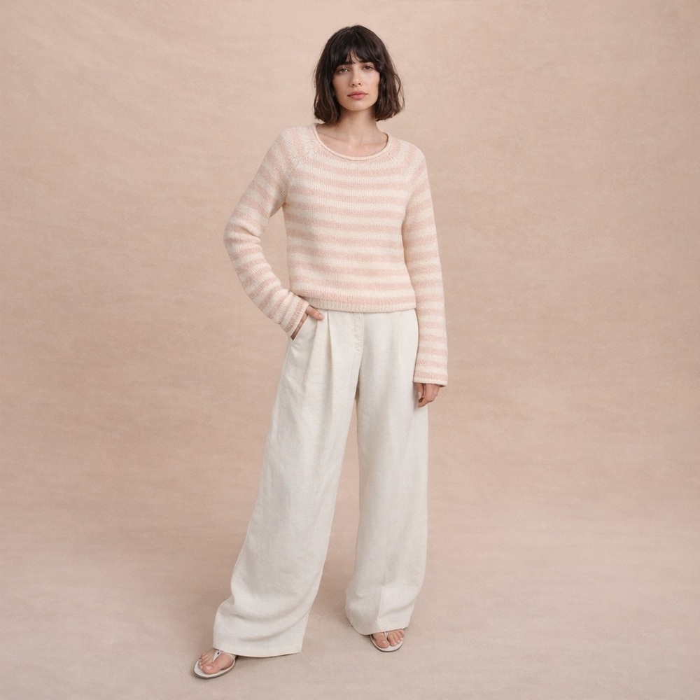 J. Crew Mohair Blend Striped Sweater Size Small
